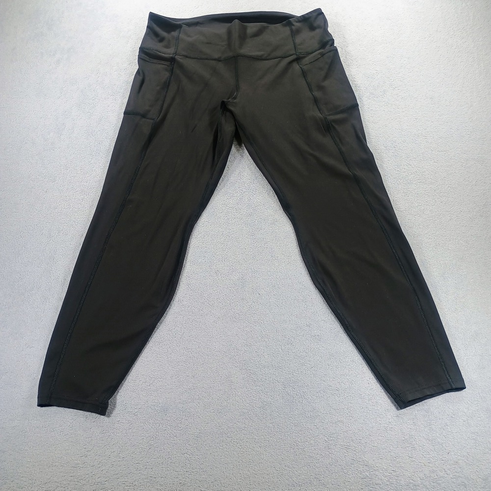 Patagonia Womens Maipo 7/8 Tights Black XL Side Pockets Activewear